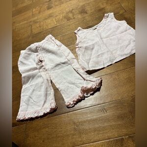 Poetica outfit girls size 5 pink spring summer